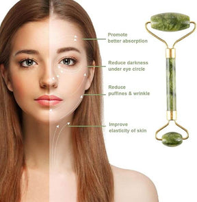 EsencialLuz – Rodillo de Jade para Masaje Facial