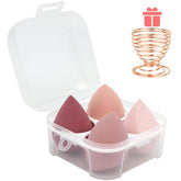 EsencialLuz – Set de Esponjas de Maquillaje Blender (4 piezas)