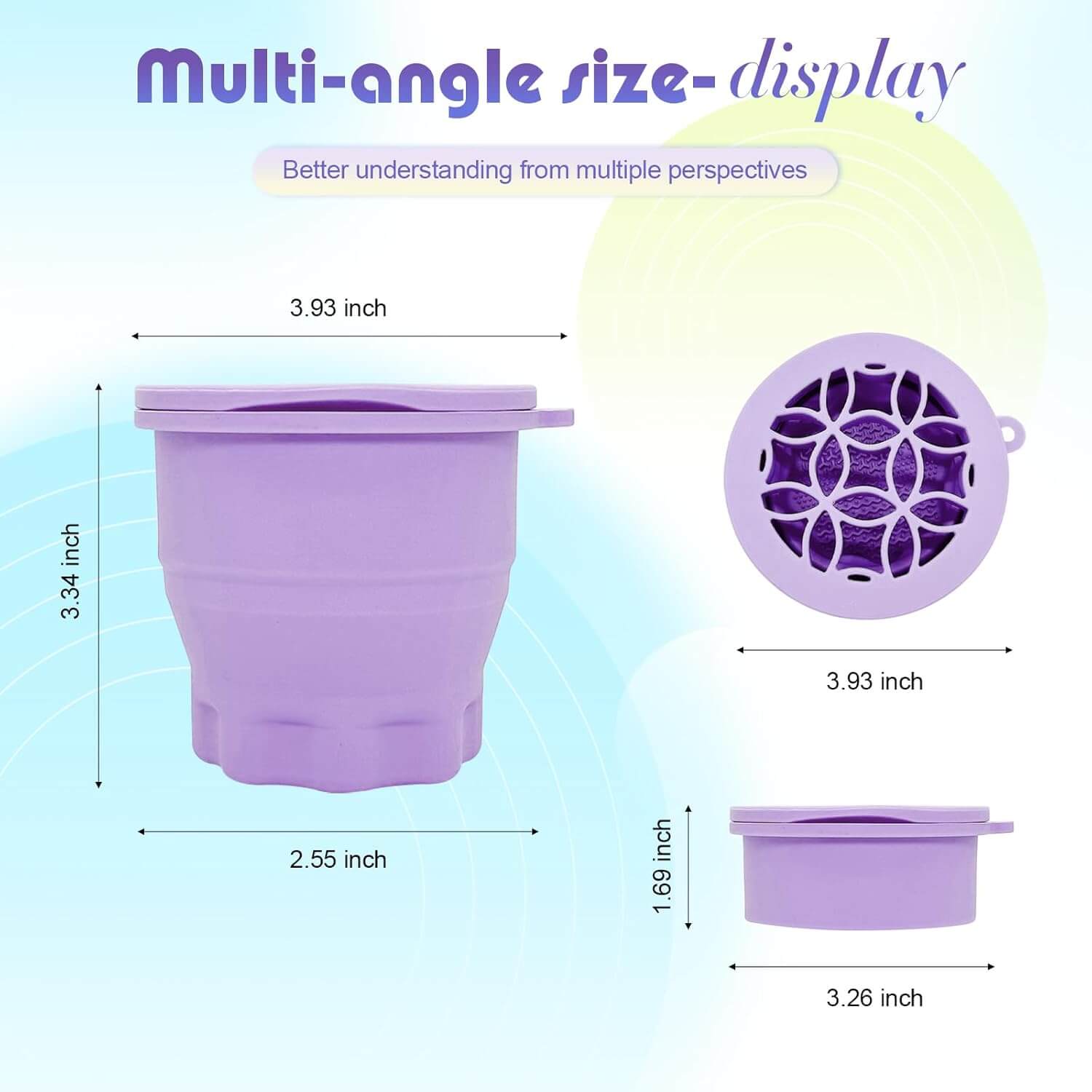 EsencialLuz – Alfombrilla Plegable de Silicona para Limpieza y Secado de Brochas